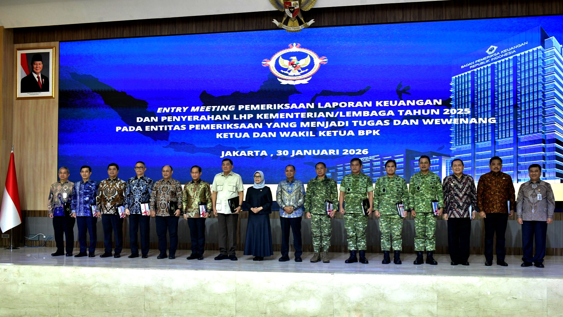 Kemhan-TNI menghadiri : Bersama Jajaran & Entry Meeting (Taklimat Awal) Pemeriksaan atas Laporan Keuangan dan Penyerahan Hasil Pemeriksaan (LHP 4 » IMG 20260130 215137